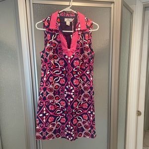 Vineyard Vines Shell Scarf Print Tunic Dress, Commodore, Size 8, NWT.